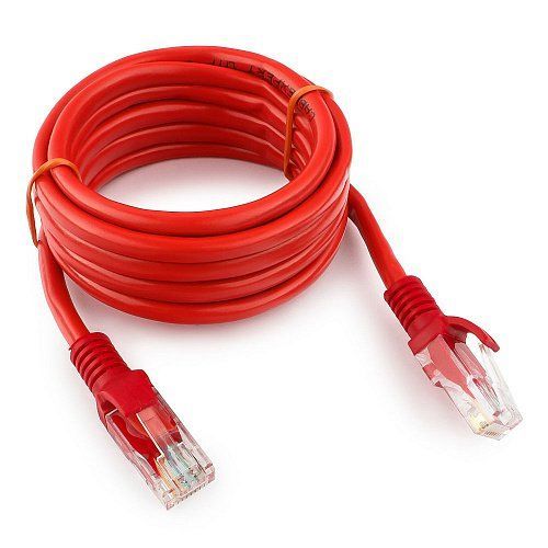Патч-корд UTP Cablexpert PP12-2M/R кат.5e, 2м, литой, многожильный (красный) в Таразе