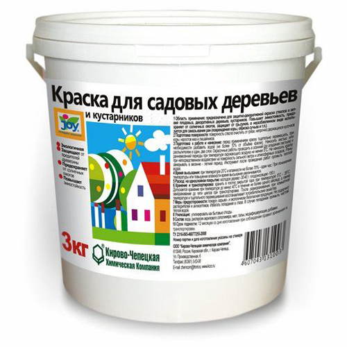 Краска акриловая JOY для садовых деревьев, 1,3 кг., цена - купить в интернет-магазине