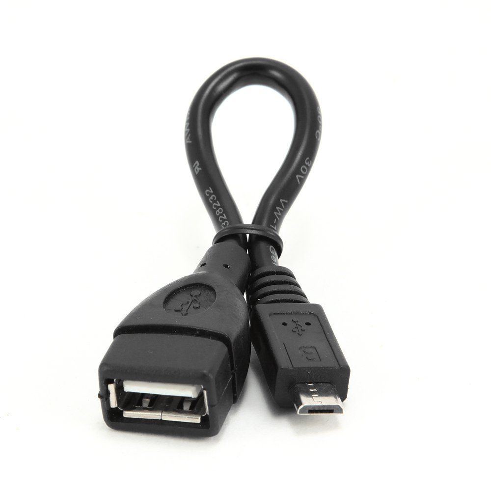Кабель переходник Cablexpert USB 2.0 OTG A-OTG-AFBM-001 USB-MicroUSB, 0.15м, пакет в Таразе