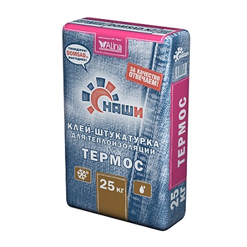 Клей для теплоизоляции «ТЕРМОС»