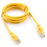 Патч-корд UTP Cablexpert PP12-2M/Y кат.5e, 2м, литой, многожильный (жёлтый) в Таразе