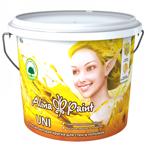 Краска латексная ALINA PAINT Uni, 25 кг, цена - купить в интернет-магазине